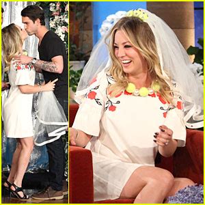 Kaley Cuoco Fake Wedding To Ryan Sweeting On Ellen Kaley Cuoco Ryan Sweeting Just Jared