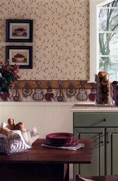 Incredible Vintage Country Kitchen Wallpaper Ideas