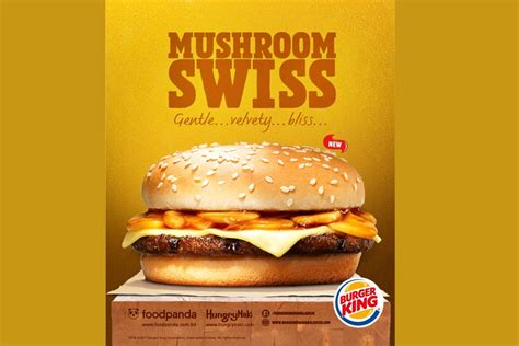 Burger king's mushroom swiss :9 image by eeradi. Burger King introduces 'Mushroom SWISS Burger' to Dhaka
