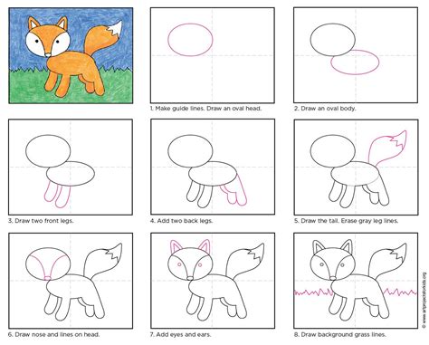 How To Draw A Fox Easy Step By Step Design Talk