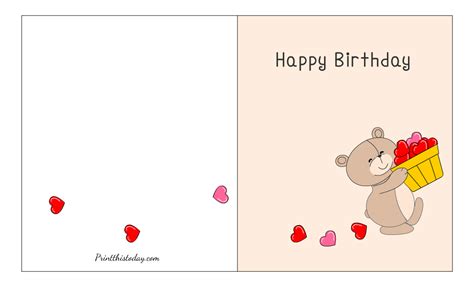 Birthday Cards Free Printable For Boyfriend