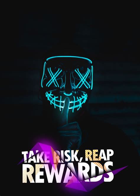 take risk reap rewards poster by syed ahsan raza kazmi displate