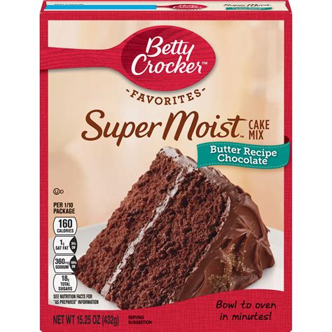 Betty Crocker Super Moist Chocolate Cake Mix 153 Oz