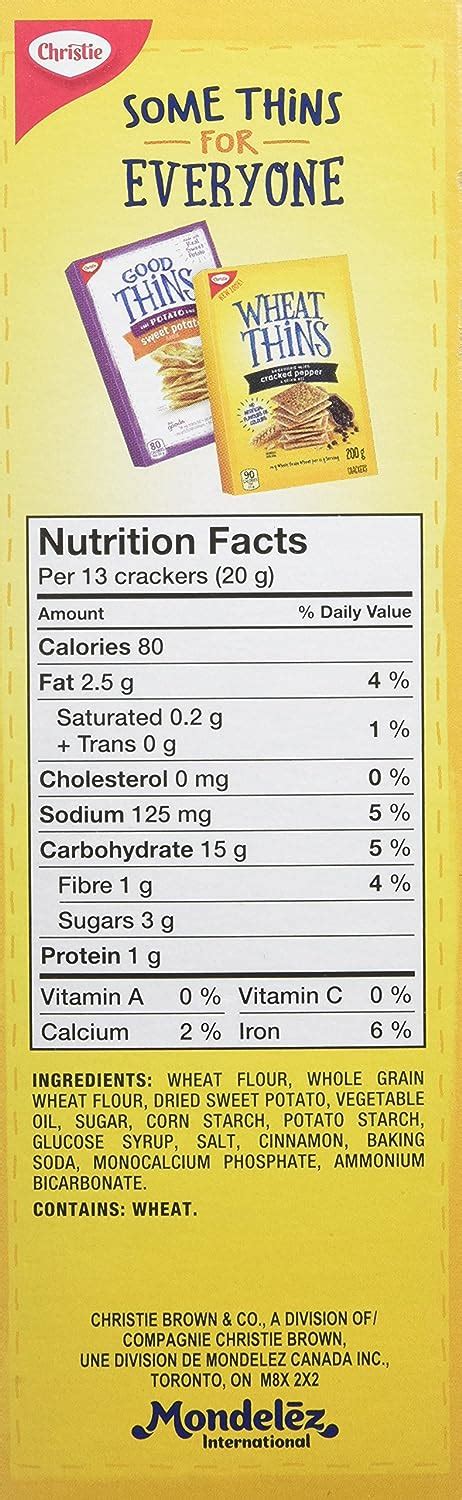 Wheat Thins Nutrition Facts Runners High Nutrition