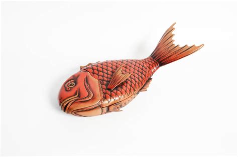 Vintage Japanese Lacquer Dish In The Shape Of A Fish At 1stdibs