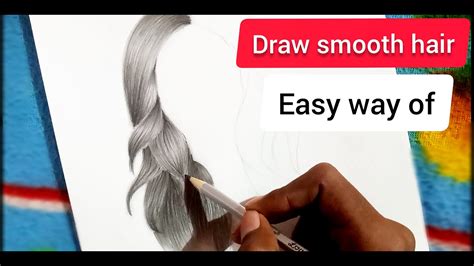 How To Draw Smooth Hairs Tutorial Of Hairs Roomart Youtube