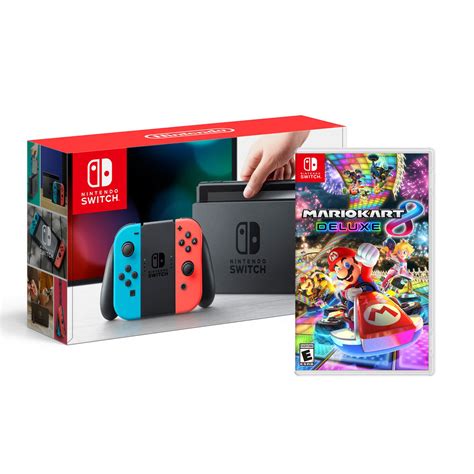 Browse and buy digital games on the nintendo game store, and automatically download them to your nintendo switch, nintendo 3ds system or wii u console. Nintendo Neon Blue and Red Switch Console + Mario Kart 8 ...