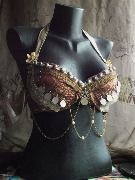 Custom Bellydance Bra Tribal Fusion Belly Dance Vaudeville Totally Decked Out Performa