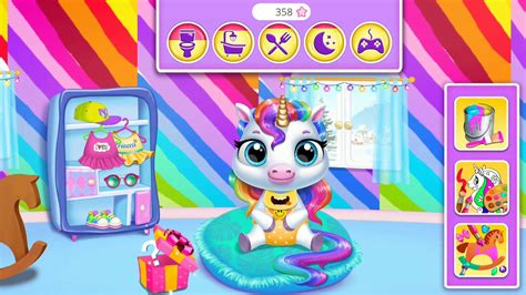 My Baby Unicorn Virtual Pony Pet Care And Dress Up Youtube