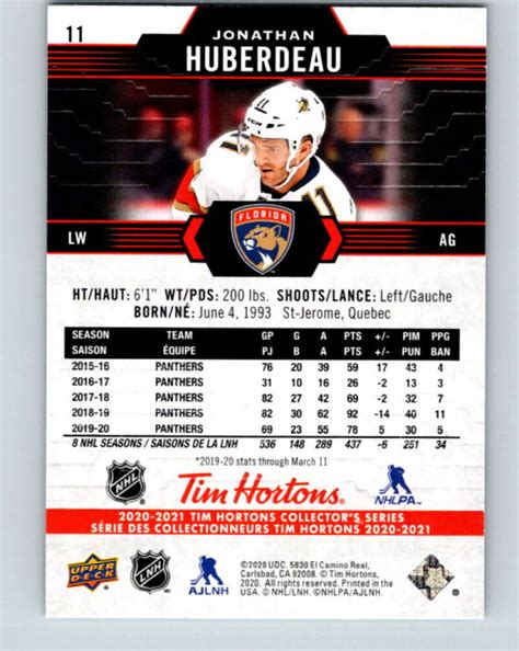 Hcw 2020 21 Upper Deck Tim Hortons Nhl Hockey Cards Set Break Pick From List Ebay