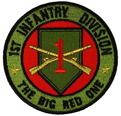 Us Army First 1st Infantry Division Big Red One 1 Id Patch Etsy