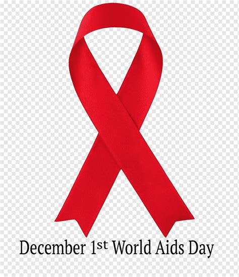 Fita De Fundo Vermelho Logotipo Hivaids Dia Mundial Da Aids Gravata