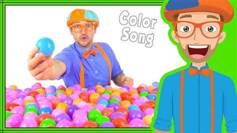 Color Songs For Kindergarten Fun Blippi Song Youtube