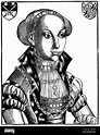 portrait of Sibyl von Juelich-Kleve-Berg, Sybille of Cleves, 1512 ...