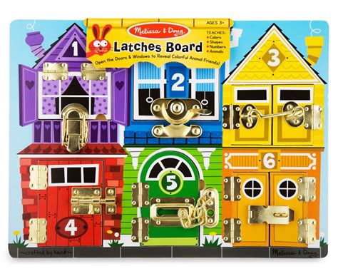 Melissa And Doug Latches Board Toddler Activity Board Activity Toys