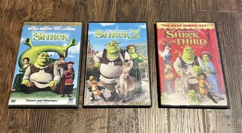 Shrek Dvd 2001 2 Disc Set Special Edition Shrek 2 And Shrek 3