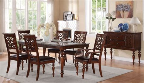 Creswell Extendable Dining Room Set From Homelegance 5056 78
