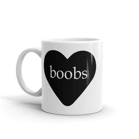heart i love boobs coffee mug cosmic frogs vinyl