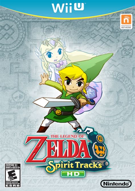 The Legend Of Zelda Spirit Tracks Hd Wii U Box Art Cover