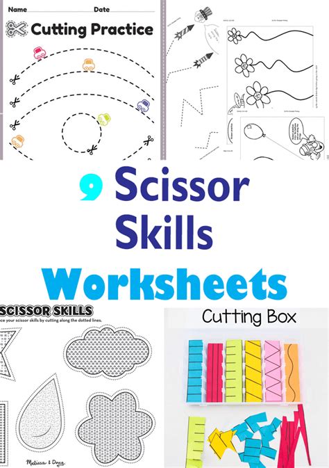 9 Scissor Skills Printable Worksheets For Preschool A Crafty Life
