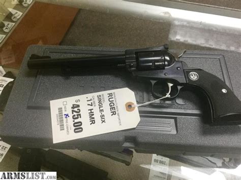 Armslist For Sale Ruger Single Six 17 Hmr Revolver 17 Wbox