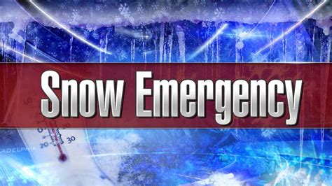Snow Emergencies Declared Throughout The Area 6abc Philadelphia