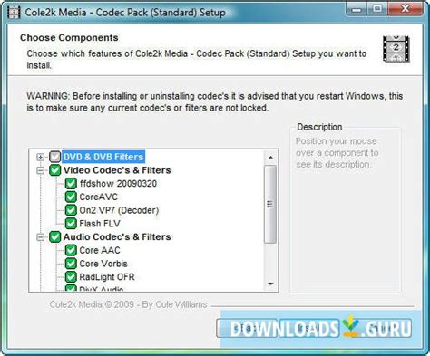 I love it. works great on my windows 7 x64 with wmp and media center. Download Cole2k Media - Codec Pack (Standard) for Windows 10/8/7 (Latest version 2020 ...