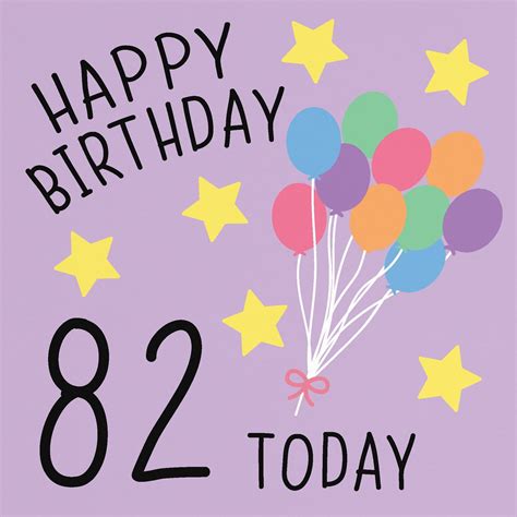 82nd Birthday Card Happy Birthday 82 Today Original Etsy Uk 90th