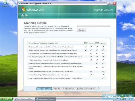 Download Microsoft Windows Vista Upgrade Advisor For Windows 1087