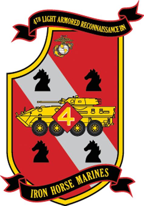 Usmc 4th Light Armored Reconnaissance Battalion Marines Patch Us