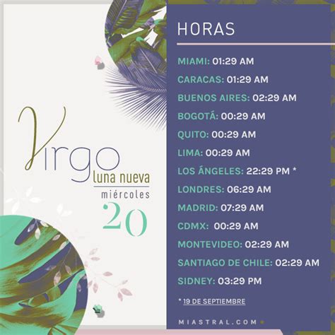 Horas Temas E Intenciones De Luna Nueva En Virgo 2017 Mia Astral