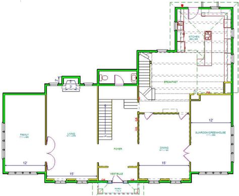 A Floor Plan For A House With Stairs