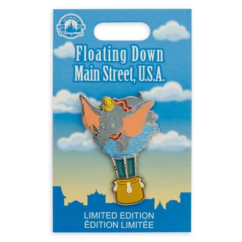 Dumbo Pin Floating Down Main Street Usa Pin Of The Month