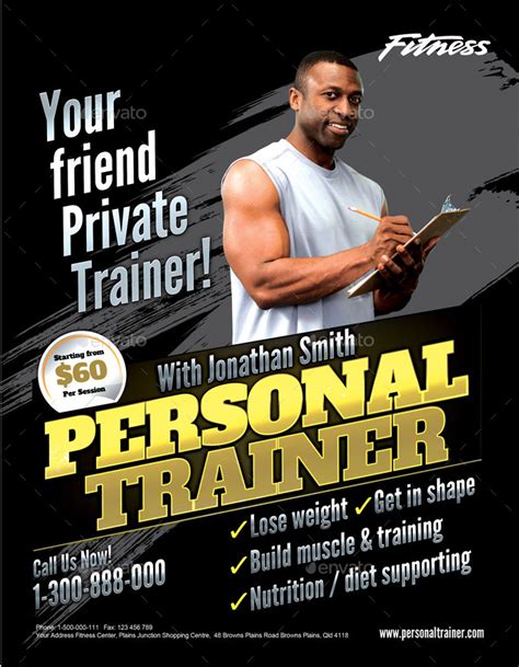 Save with personal trainer food promo & discount codes coupons and promo codes for july, 2021. Personal Trainer Flyer by inddesigner | GraphicRiver