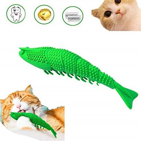 Reians Cat Chew Toy Cat Catnip Toysinteractive Cat Toothbrush Chew Toy