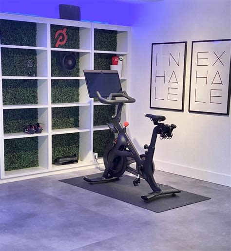 Peloton Bike Home Gym Ideas 집 사무실 Quartos 인테리어 디자인 건축 체육관
