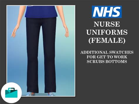The Sims Resource Nhs Nurse Uniforms Bottoms Female