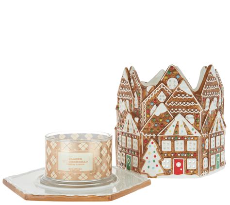Homeworx By Harry Slatkin Gingerbread House With Wick Candle Qvc Com