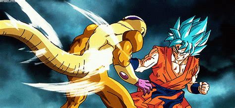 Goku super saiyan goku y vegeta goku vs dragon ball z dragonball gif m anime anime art fairytail anime shows. Golden cooler and golden freezer vs ssjb vegeta vs ssjb ...
