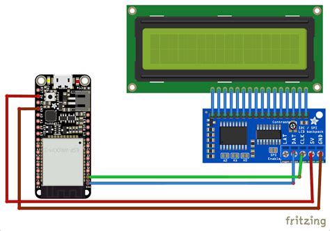 Interfacing 16x2 Lcd With Esp32 Using I2c Electronic Circuit Projects