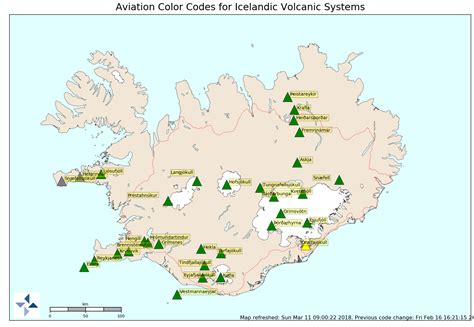 Ostrzeżenia Wulkany Na Islandii Volcano Iceland Iceland Map