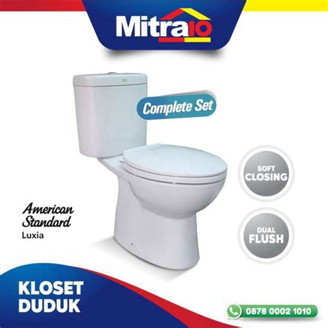 Jual American Standard Kloset Duduk Luxia Dual Flush Di Seller Mitra10
