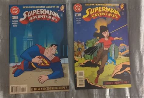 Superman Adventures 11 And 12 1997 Lot De 2 Bandes Dessinées Séries