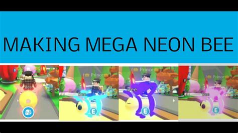 Making Mega Neon In Adopt Me For The First Time ♥ Youtube
