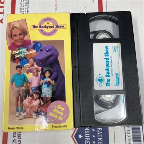 Barney The Backyard Gang Show Vhs Rare Sandy Duncan Featured On Sleeve