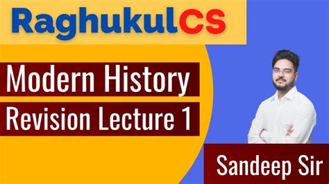 Modern History Revision Lecture 1 Rapid Revision Series Youtube