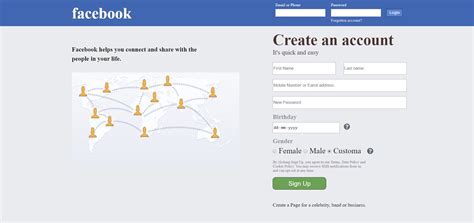 How To Create Facebook Registration Form Using Html And Css