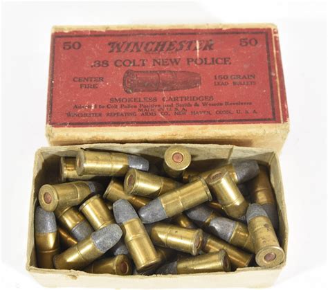 Vintage Winchester 38 Colt New Police Ammo Landsborough Auctions