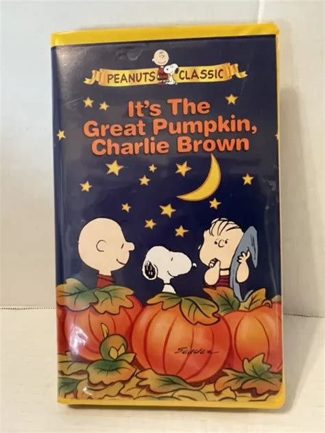 Peanuts Classic Its The Great Pumpkin Charlie Brown Halloween Vhs 1996