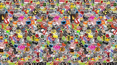 Sticker Collage Wallpaper